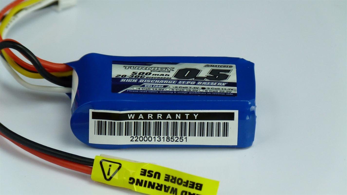TWIN PACK Turnigy 500mah 20-30c 3s lipo battery Lipo Pack - NEW - UK SELLER