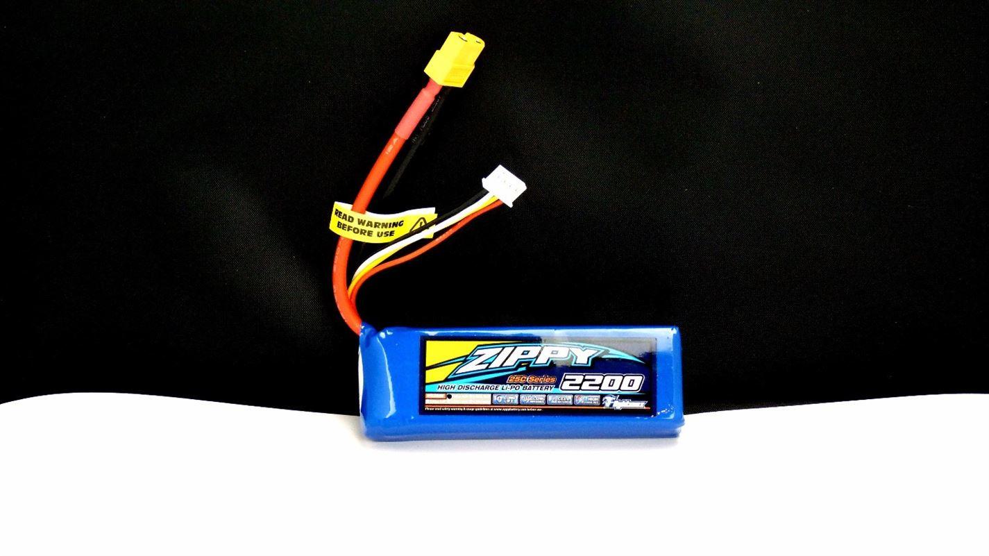 ZIPPY Flightmax 2200mAh 3S1P 25C - 30C Lipo Battery Pack - NEW - UK SELLER