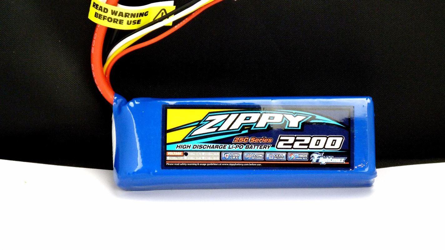ZIPPY Flightmax 2200mAh 3S1P 25C - 30C Lipo Battery Pack - NEW - UK SELLER
