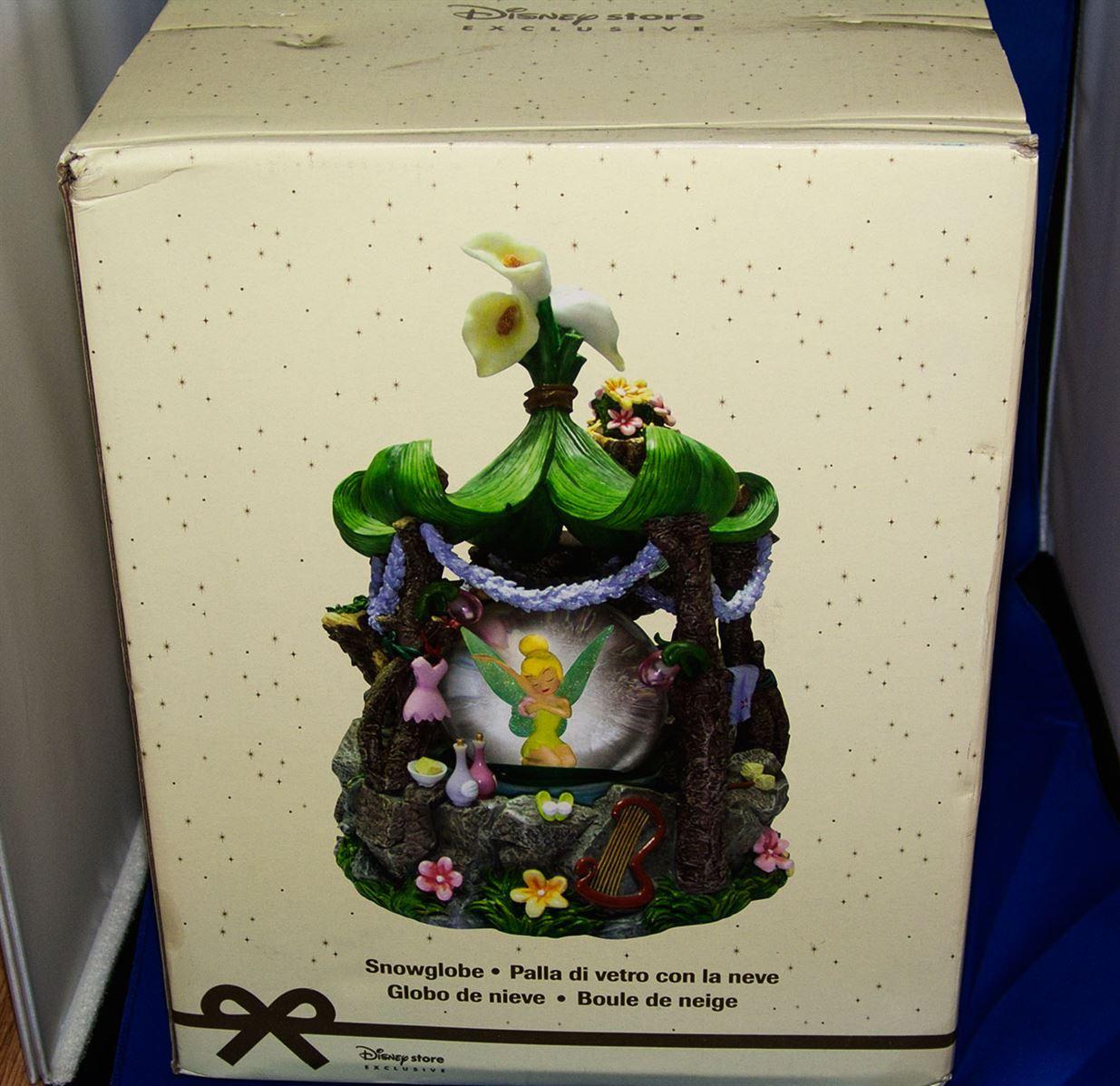 Rare Disney tinkerbell music snow globe