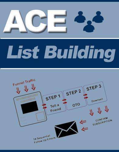 Ace List Building - - PDF Ebook with Videos and Audiobook - Reseller Rights - Instant Download