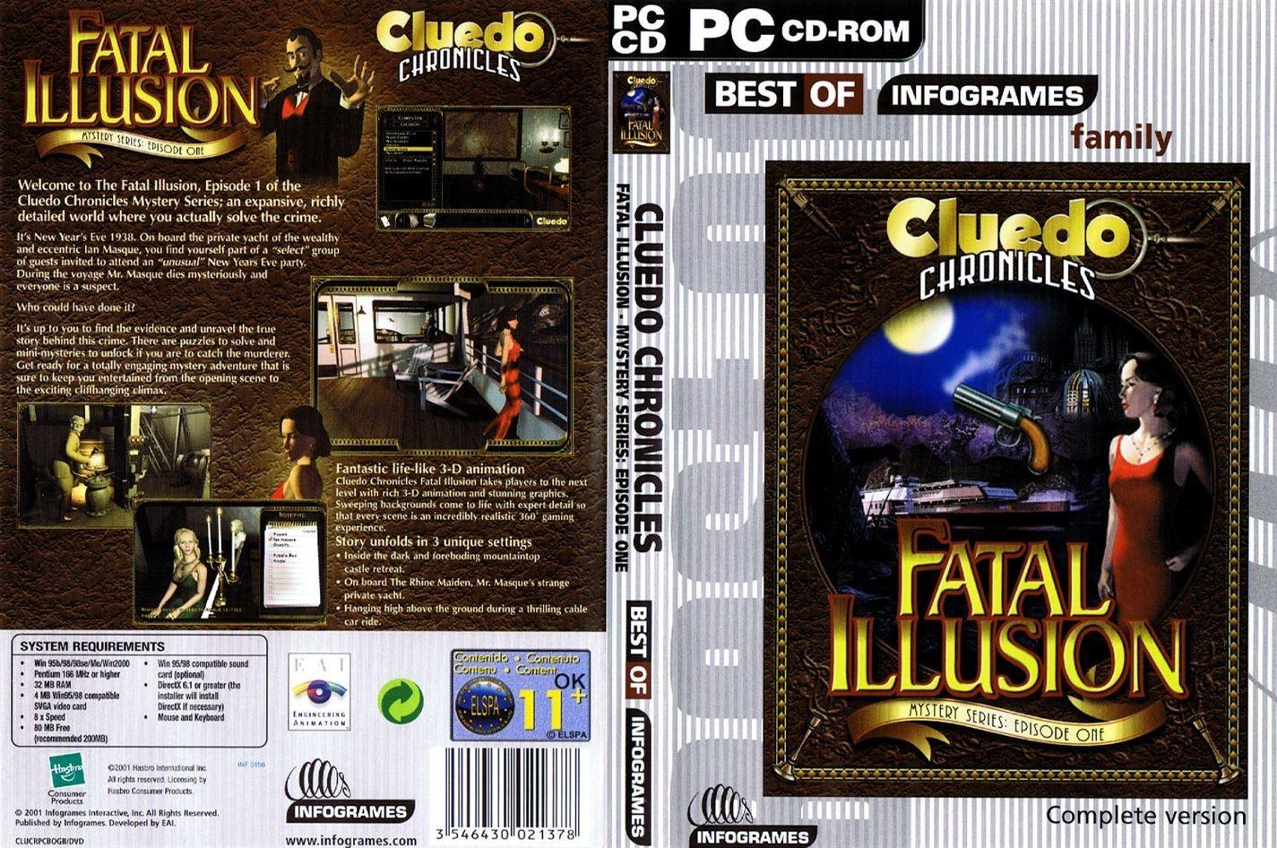 Cluedo Chronicles - Fatal Illusion (PC) - UK Seller NP