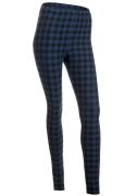 Size 10 (UK) Top Shop Blue Chequered Ex Chainstore Gothic Emo Black and Blue Woman's Leggings 
