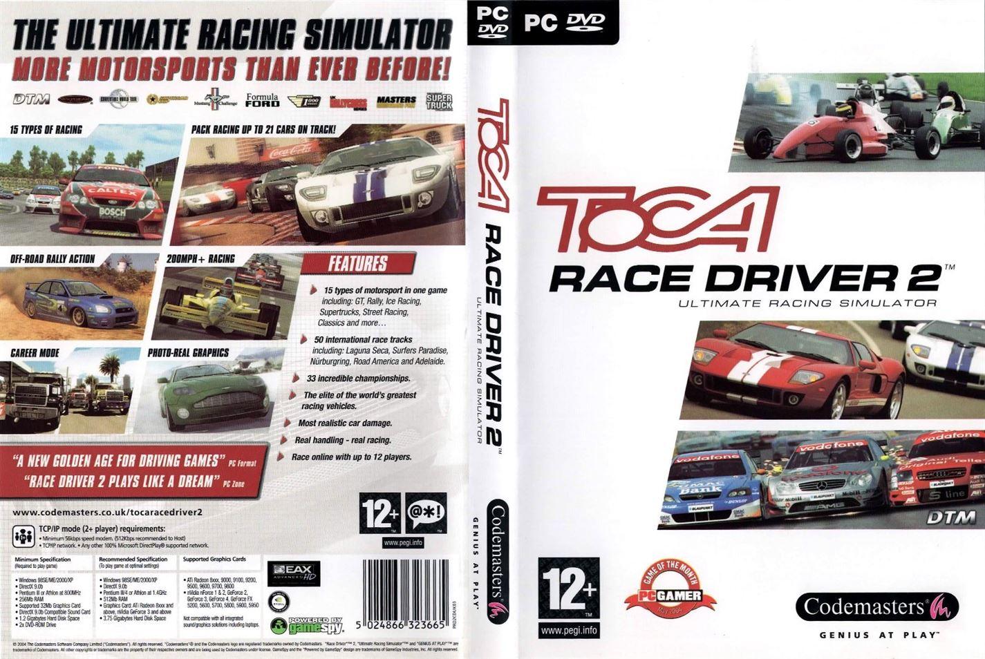 Toca Race Driver 2 (PC) - Free Postage - UK Seller NP