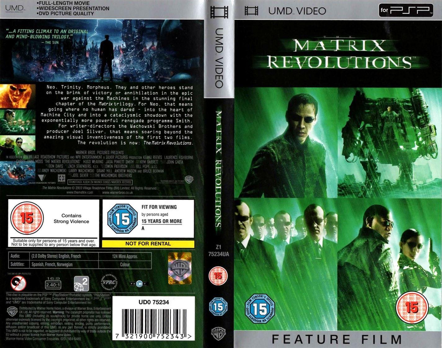 Matrix Revolutions (UMD Mini for PSP) - UK Seller