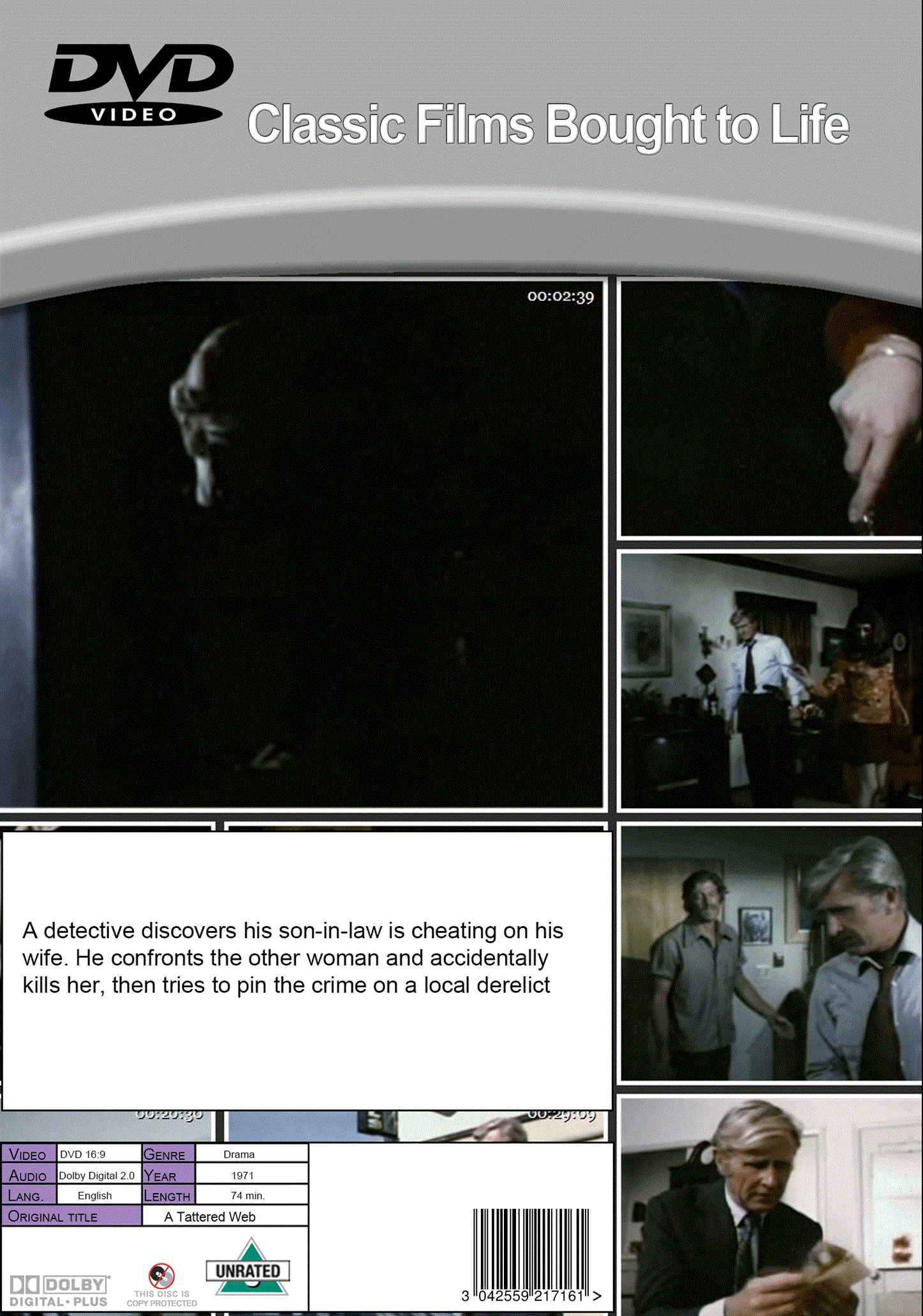 A Tattered Web (1971) Standard DVD (HDDVD-Revived) UK Seller