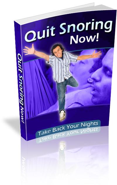 Quit Snoring - PDF Ebook - Digital Delivery - Master Resale Rights