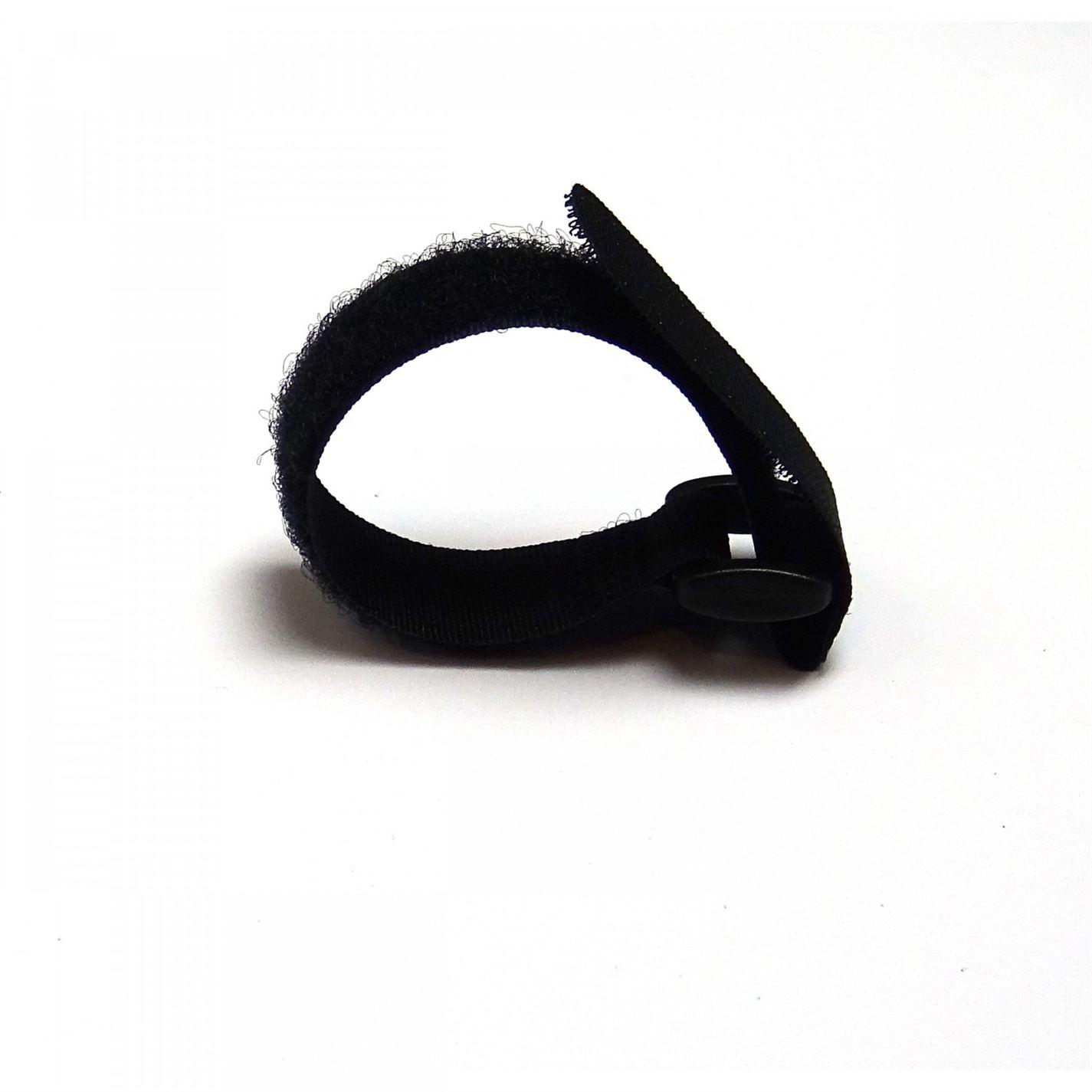 1 x Black 20cm Tie Down LiPo Hook and Loop Battery Strap - Velcro Alternative
