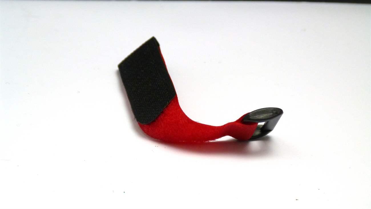 1 x Red 27cm Tie Down LiPo Battery Hook & Loop Strap - Free Postage - Velcro Alternative