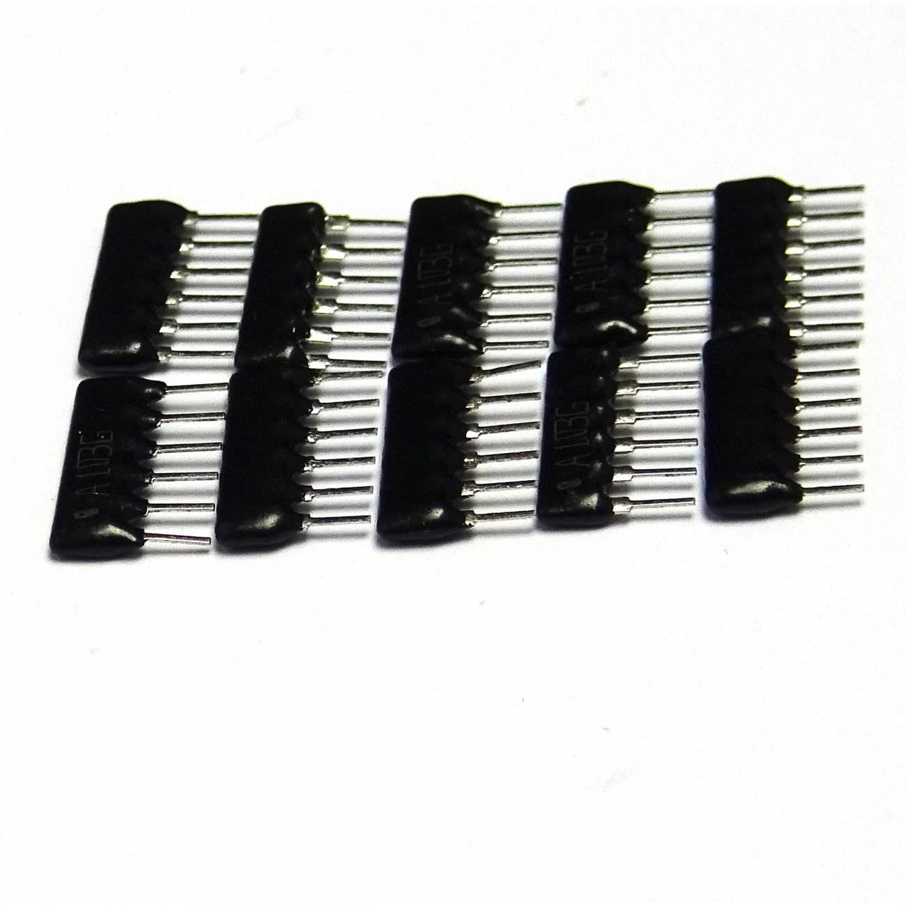 10 pc 10K Ohm 6 Pins 5 Resistors Resistor Network Array 1/8W