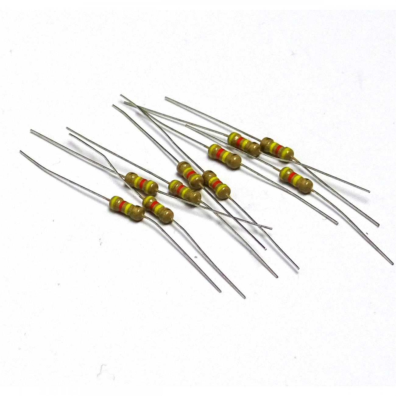 10 pc 430K Ohm 1/4W 0.25W 5% Carbon Film Resistors - Free Postage