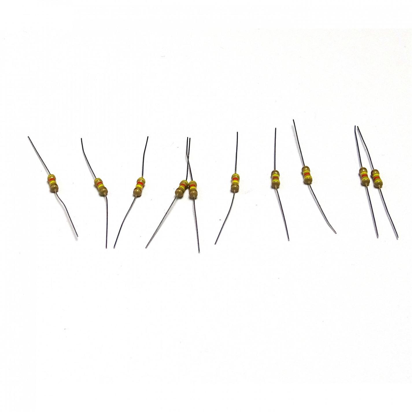 10 pc 430K Ohm 1/4W 0.25W 5% Carbon Film Resistors - Free Postage