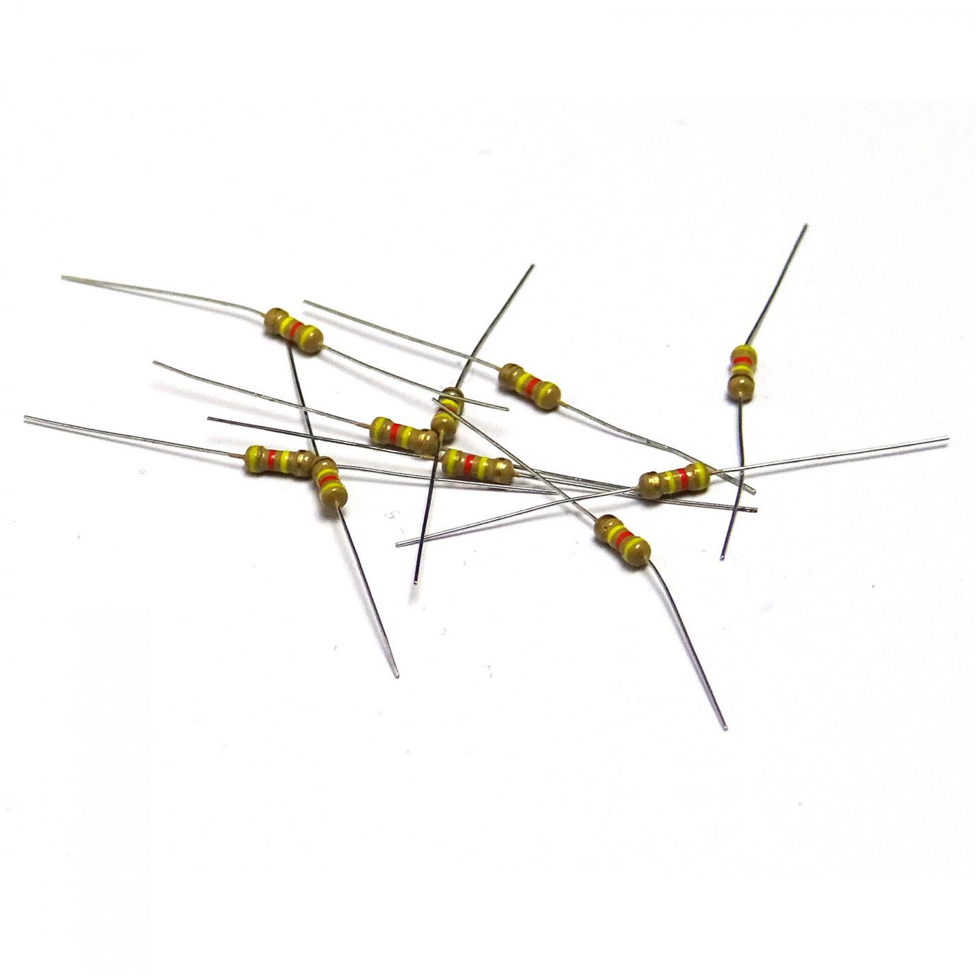 10 pc 430K Ohm 1/4W 0.25W 5% Carbon Film Resistors - Free Postage