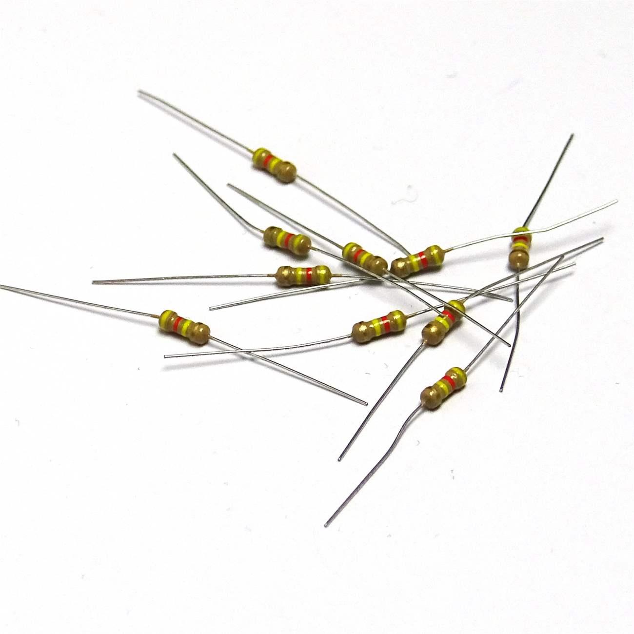 10 pc 430K Ohm 1/4W 0.25W 5% Carbon Film Resistors - Free Postage