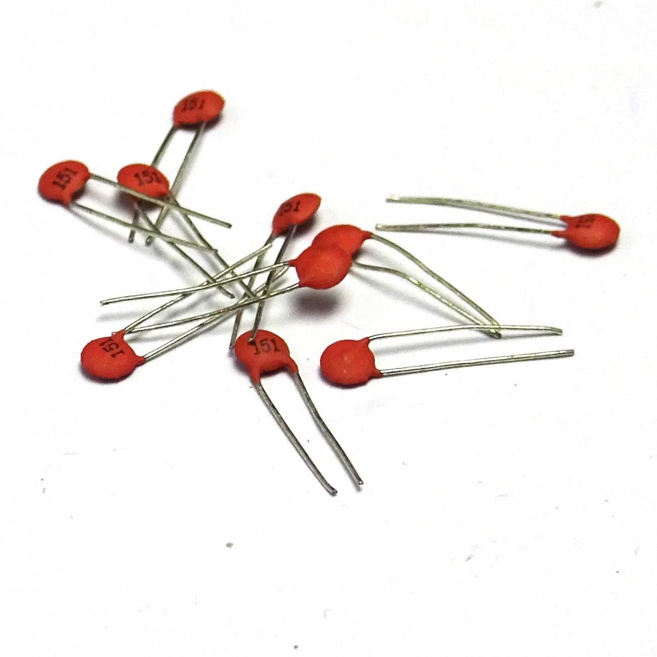 10 pcs 150pf 50V 151 Ceramic Capacitor DIP - Free Postage
