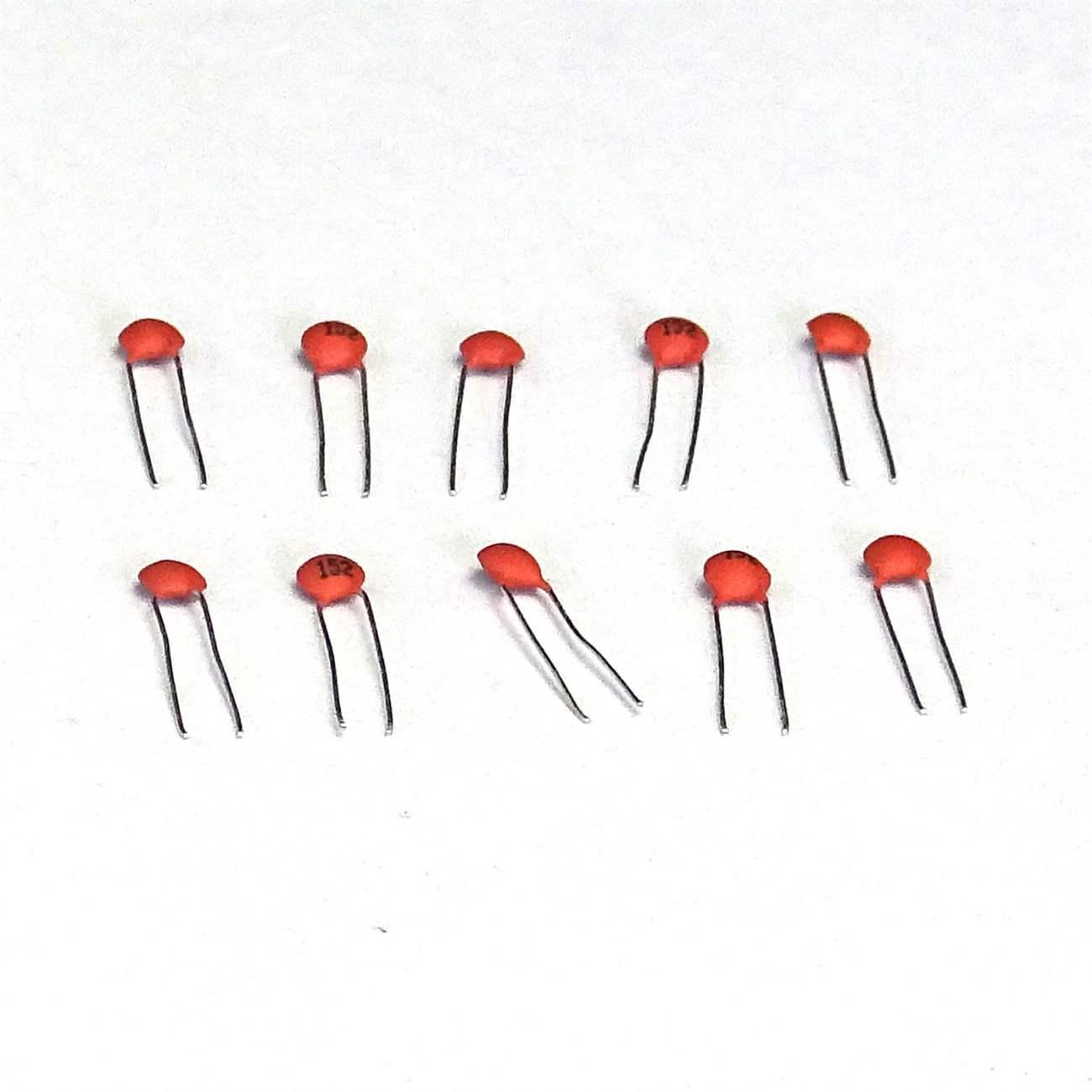 10 pcs 151pf 50V 152 Ceramic Capacitor DIP - Free Postage