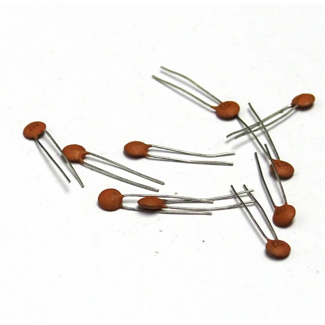 10 pcs 22000pf 0.022uf 223 50V Ceramic Capacitor DIP - Free Postage