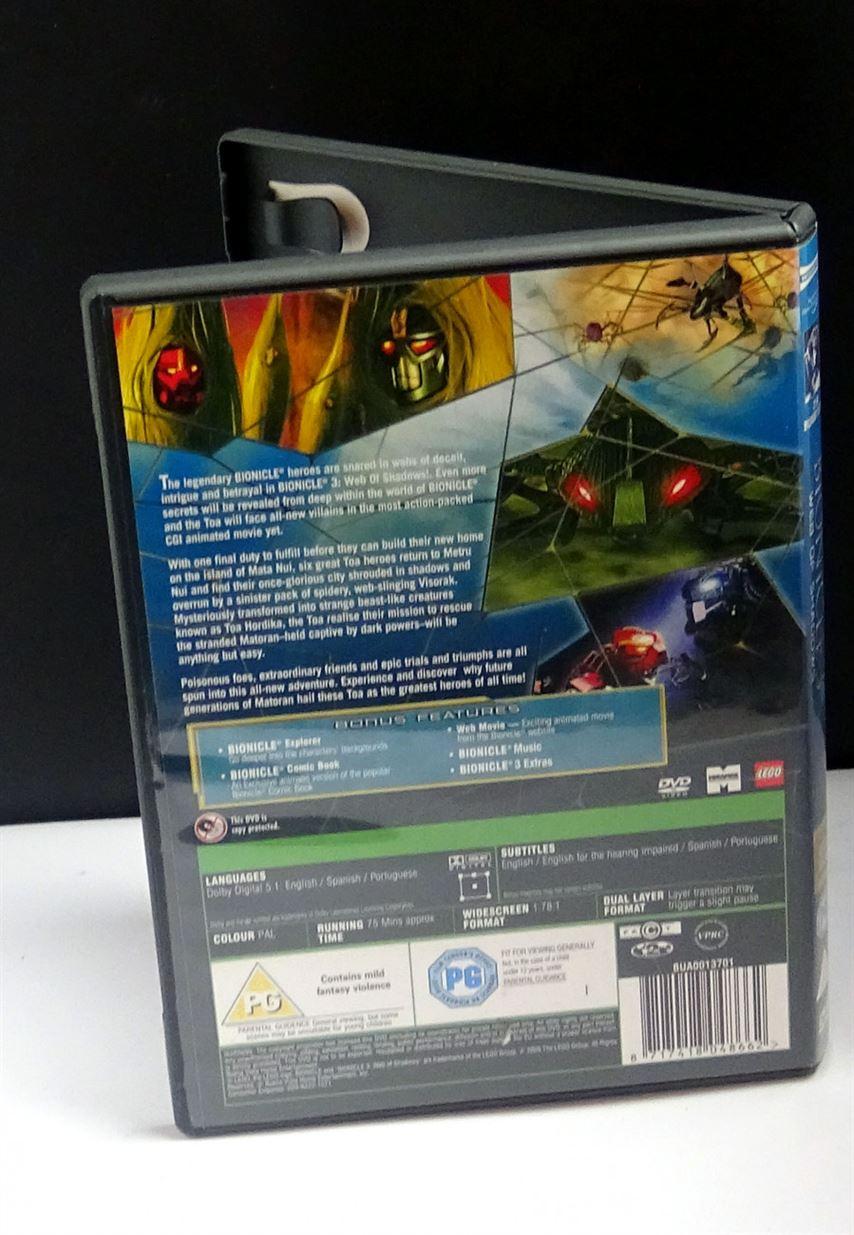 Bionicle 3 web of shadows - DVD - region 2 - EU stock