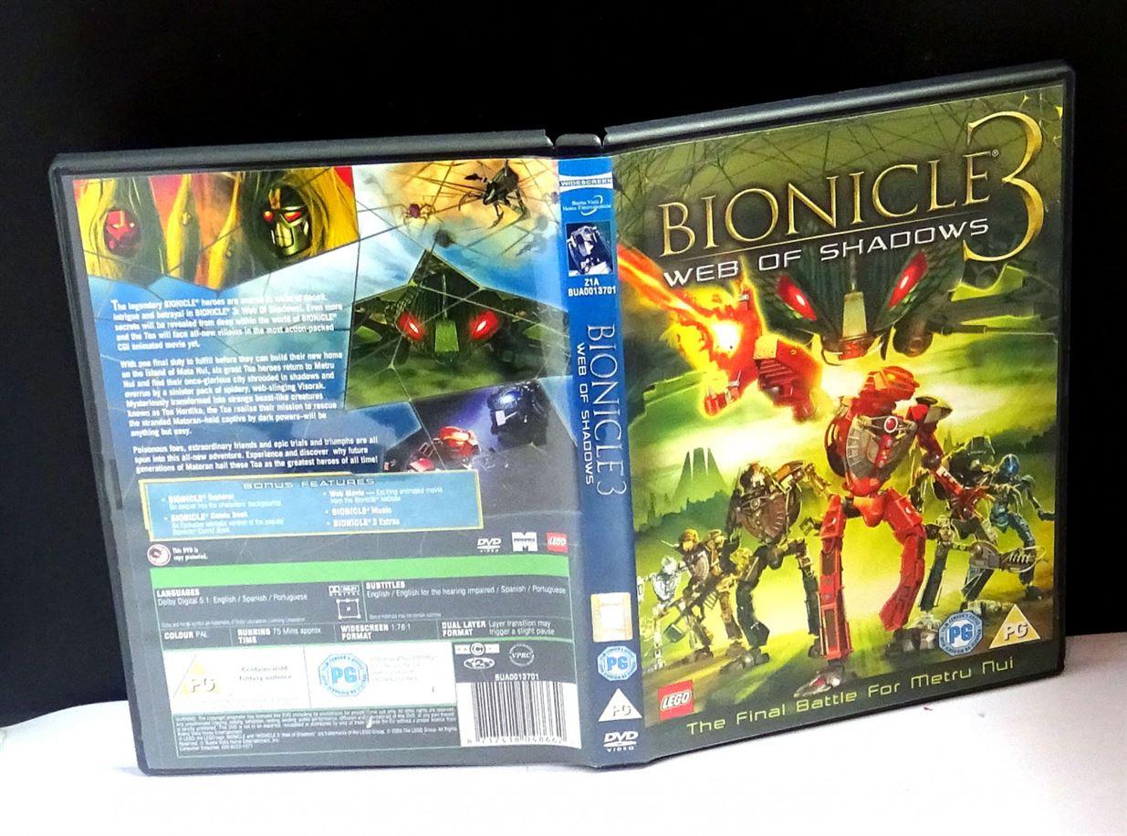 Bionicle 3 web of shadows - DVD - region 2 - EU stock