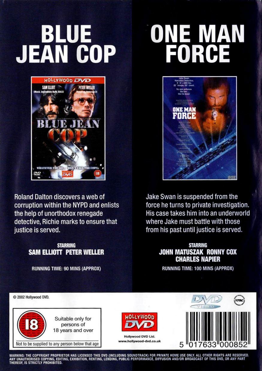 Blue jean cop / One man force - DVD - region 2 - EU stock