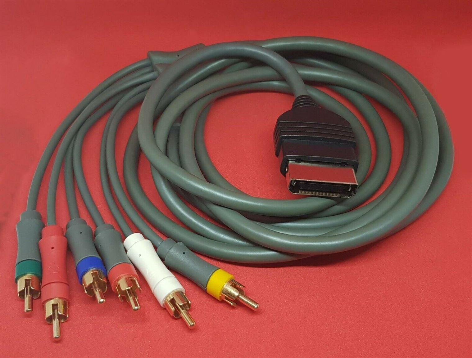 Original Xbox Component AV Cable Fully Shielded ** UK Stock**