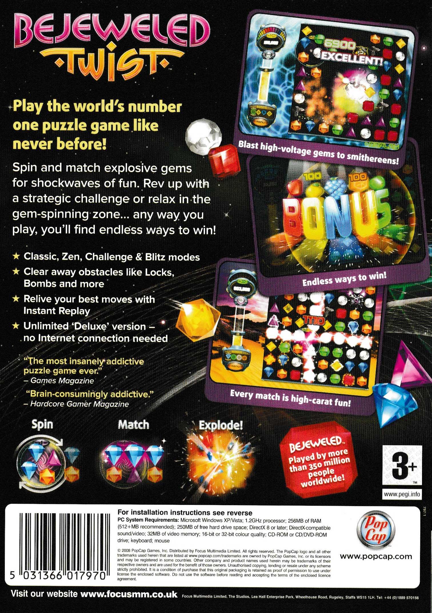 Bejeweled Twist - Classic Windows PC Game