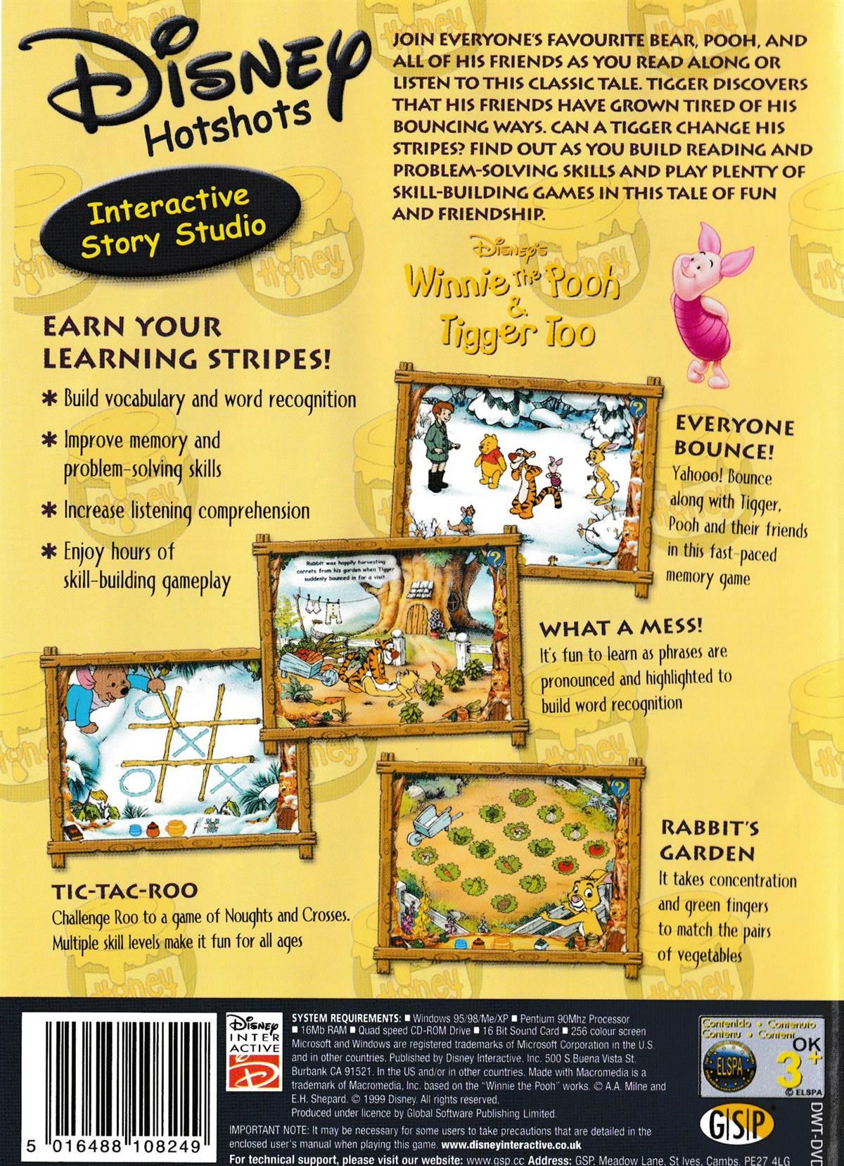 Winnie The Poo And Tiger Too - Classic Windows PC Game