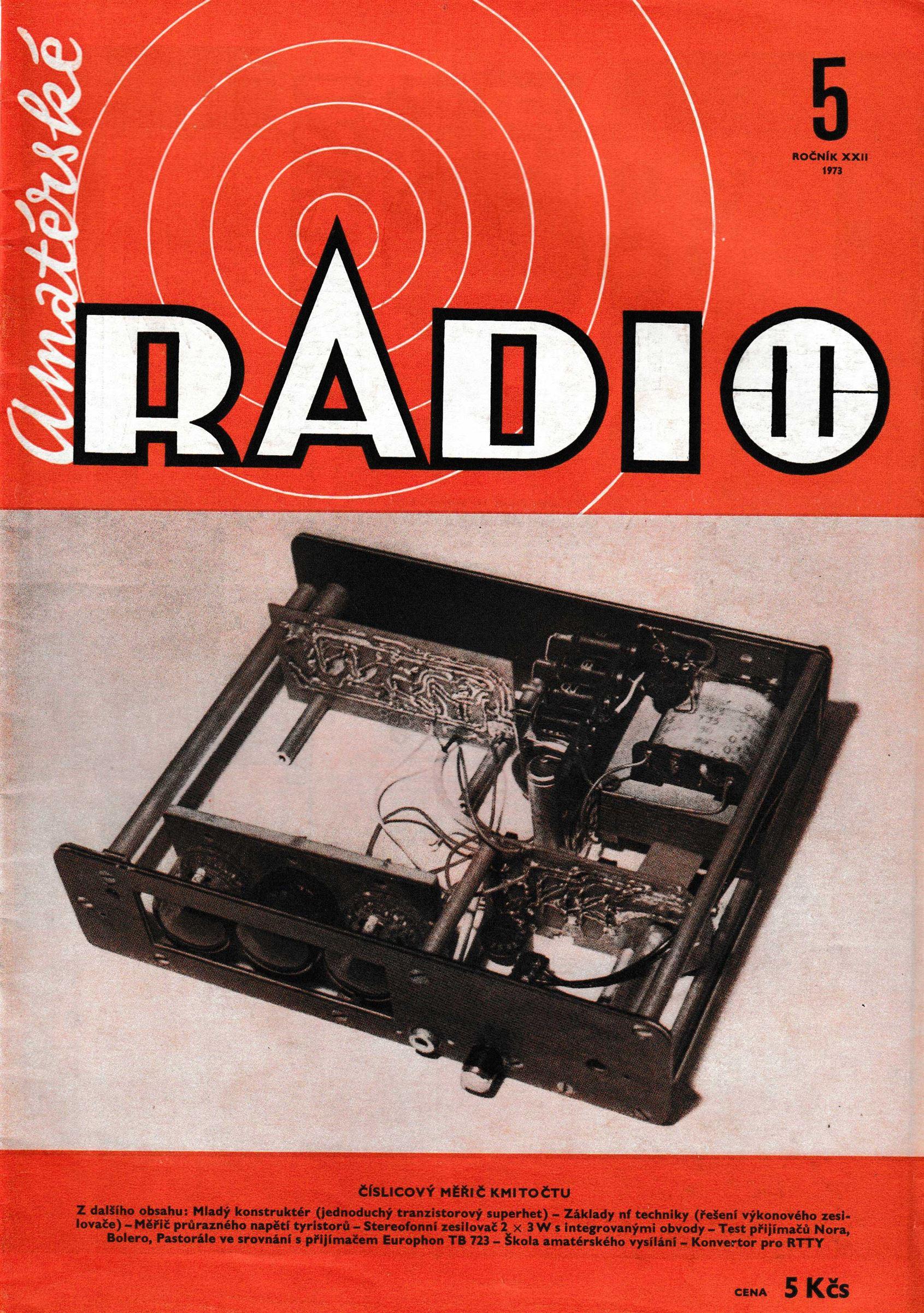 AmatÃ©rskÃ© Radio 5. RoÄnÃ­k XIX ÄŒÃ­slo 5 1970 - VÃ½bornÃ½ stav s lehkÃ½mi znÃ¡mkami a odÄ›rkami