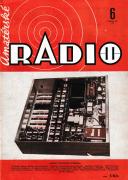 AmatÃ©rskÃ© RÃ¡dio: ÄŒÃ­slo 6 RoÄnÃ­k XXI 1972 - VÃ½bornÃ½ Stav