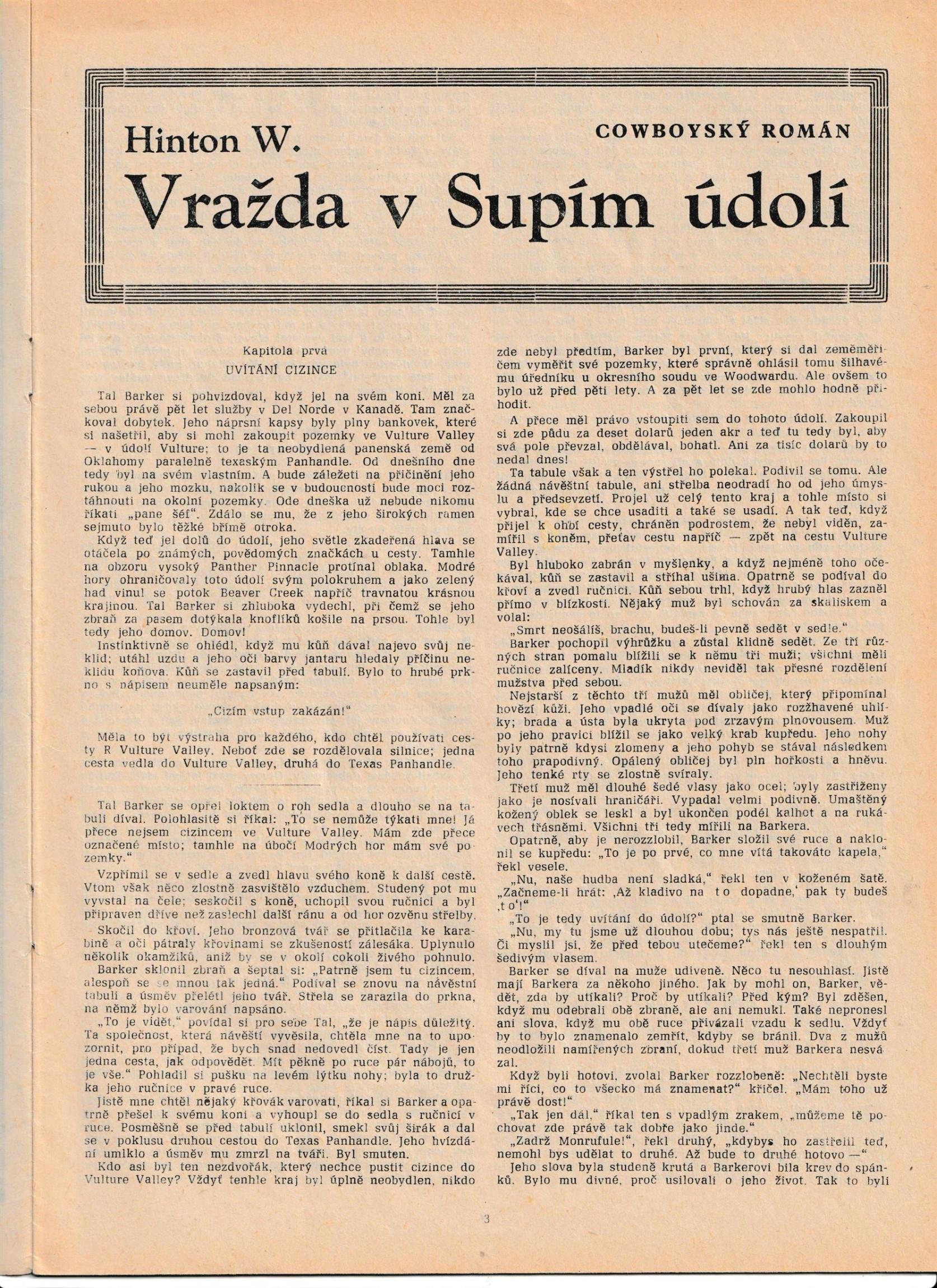 DobrodruÅ¾nÃ½ Weekend ÄŒÃ­slo 29 - MaharadÅ¾ovy rubÃ­ny od Rolf H. Carry (Velmi DobrÃ½ Stav)