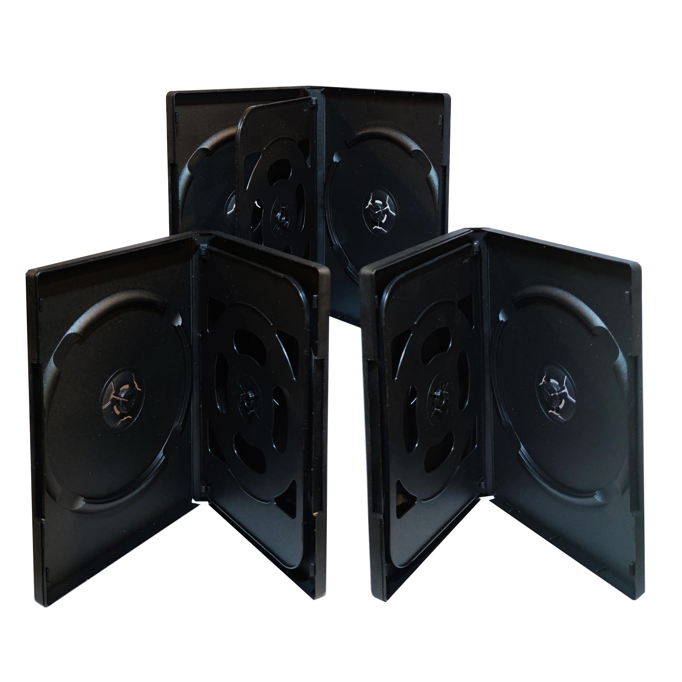COVER IT Box: 4 DVD 19mm Black - Pack of 3