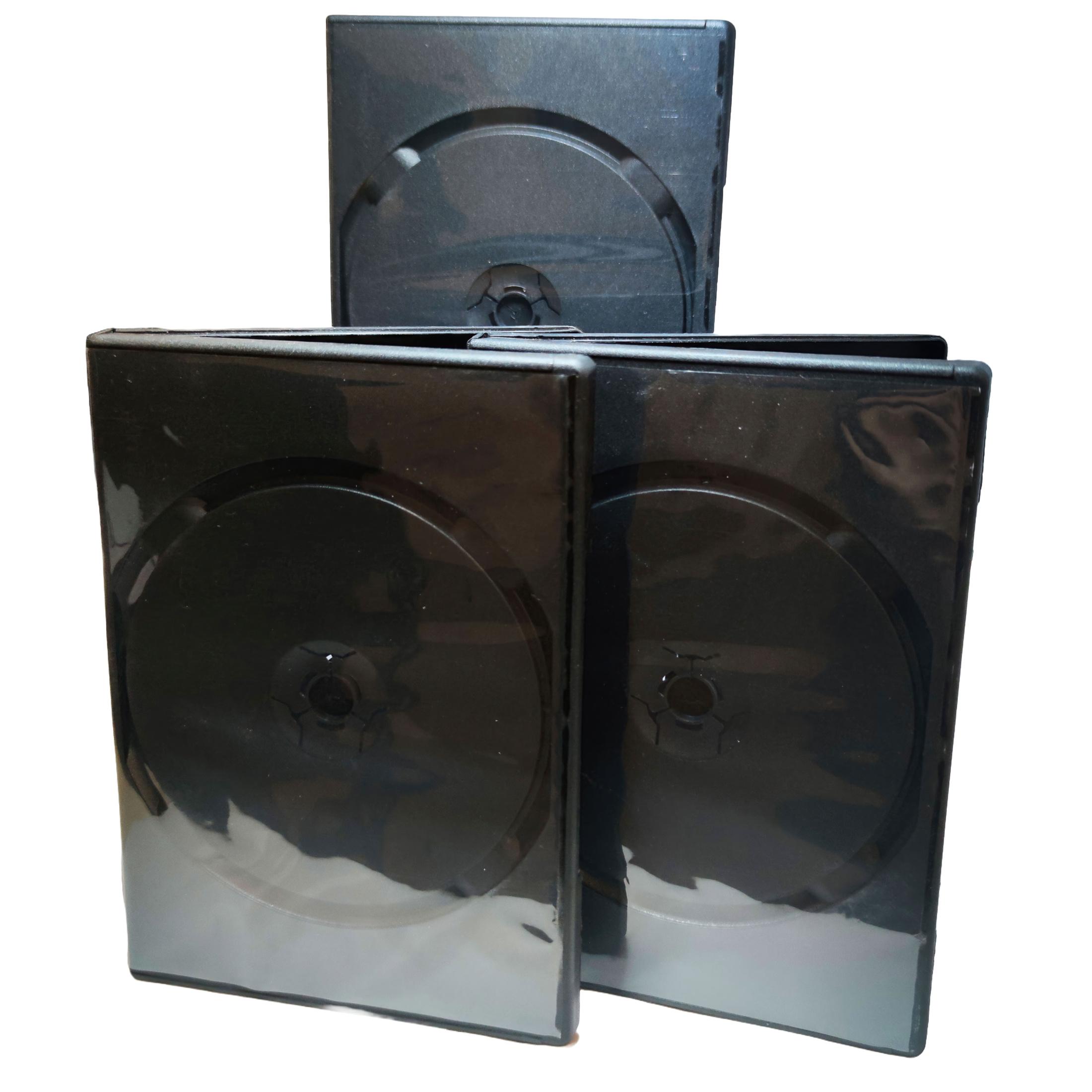 COVER IT Box: 4 DVD 19mm Black - Pack of 3