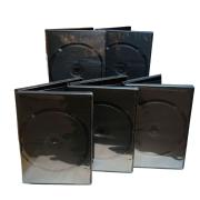 COVER IT Box: 4 DVD 19mm Black - Pack of 5