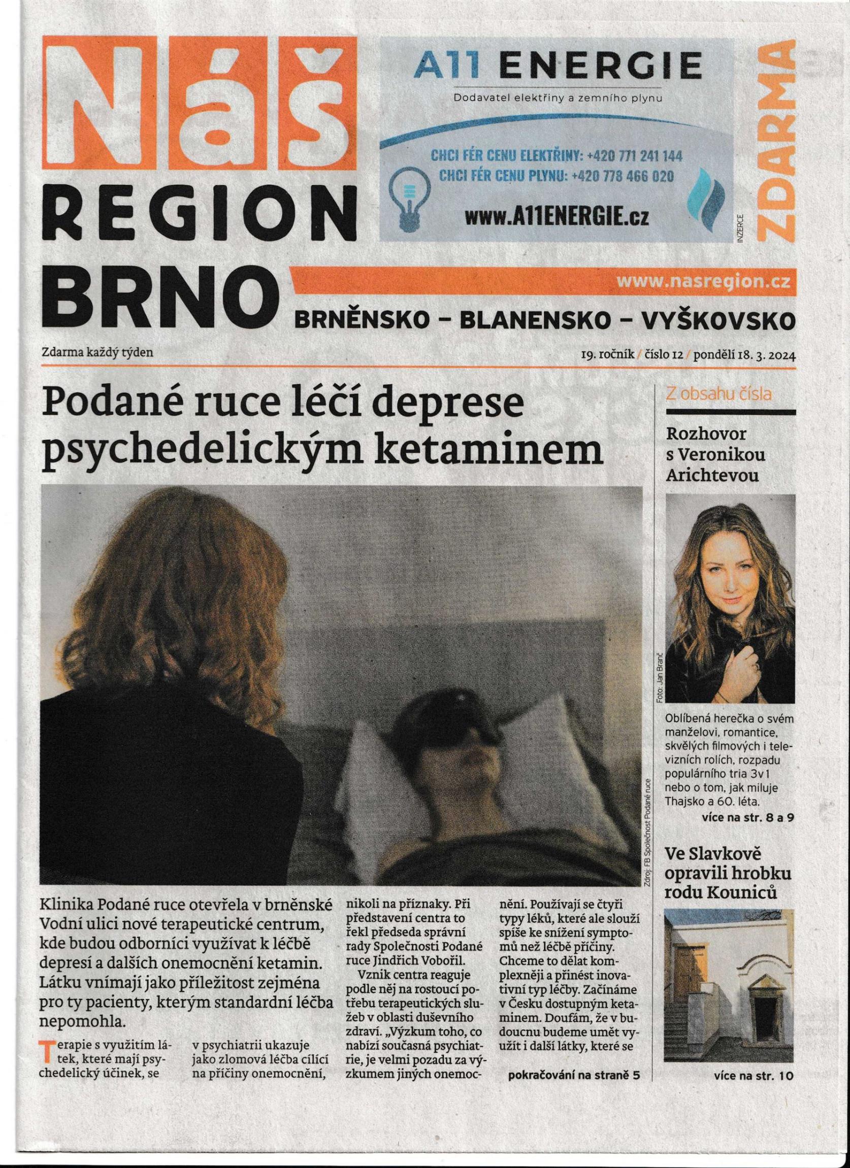 Nas Region Brno ÄŒÃ­slo 12 / 19. Rocnik/ Pondeli 18. 3. 2024