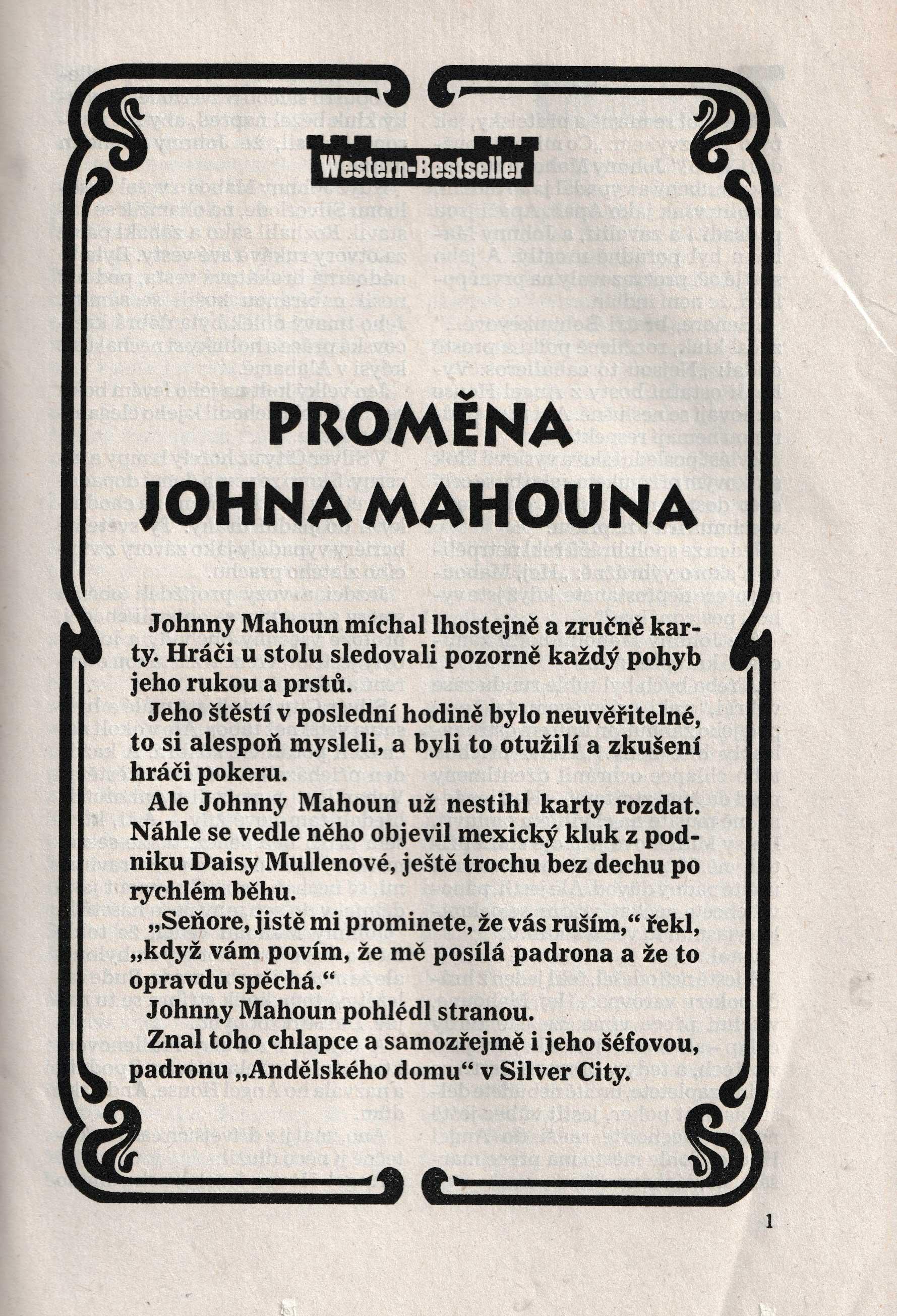 Western Moba G.F.Unger ÄÃ­slo 30