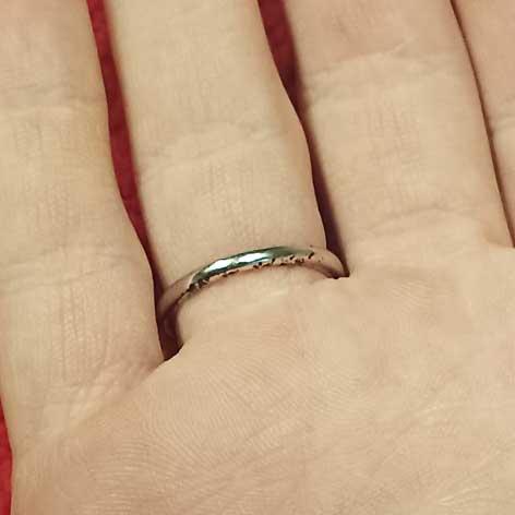Elegant Silver-Painted Costume Ring with 8mm Quartz Gem