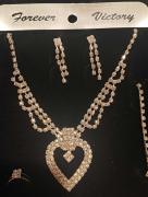 Forever Victory Quartz Jewlery bundle - Necklace , Earings, Ring, Bracelet
