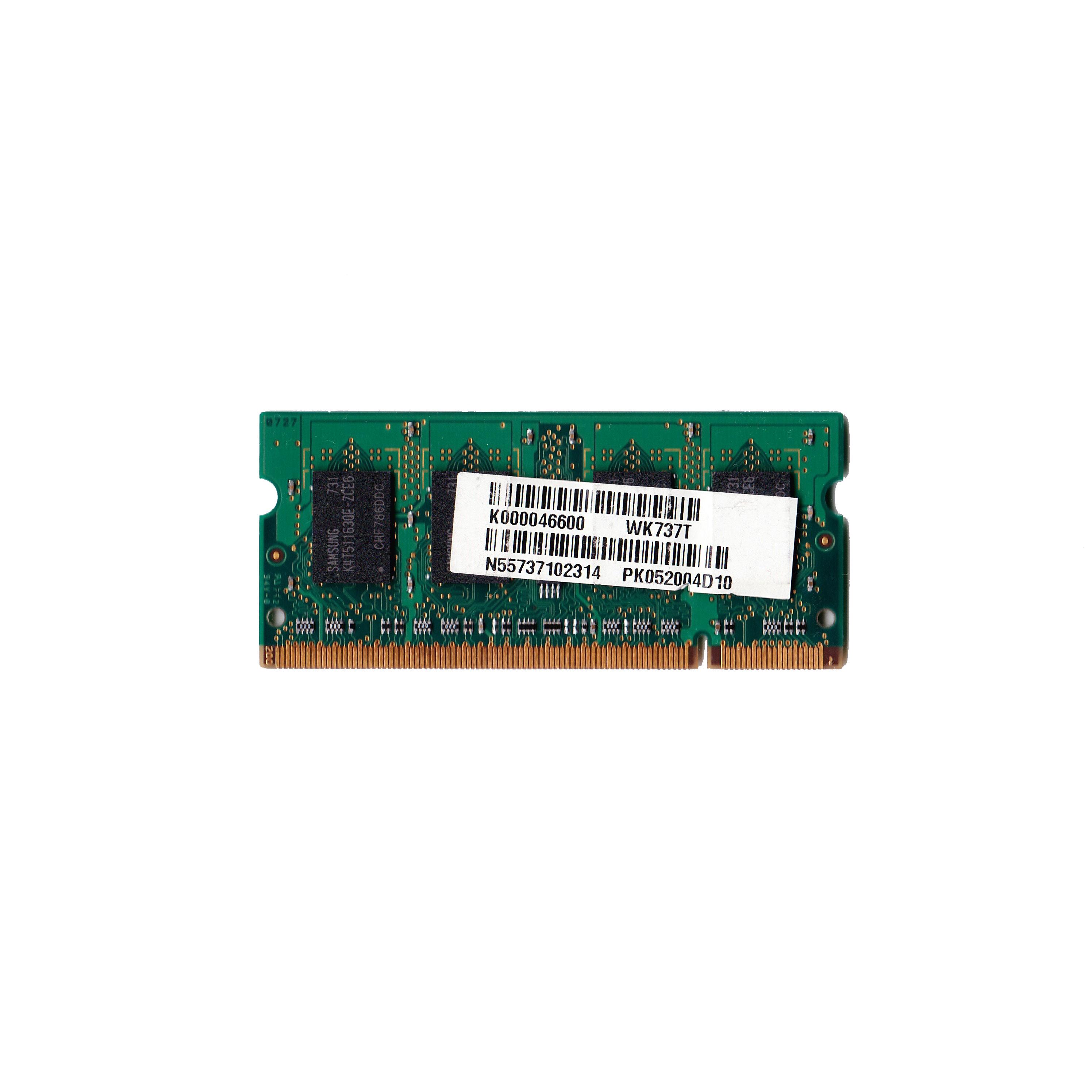 Preowned Samsung 512mb 2Rx16 PC2 5300S 555 12 A3 Laptop Memory Module WK737T - Untested