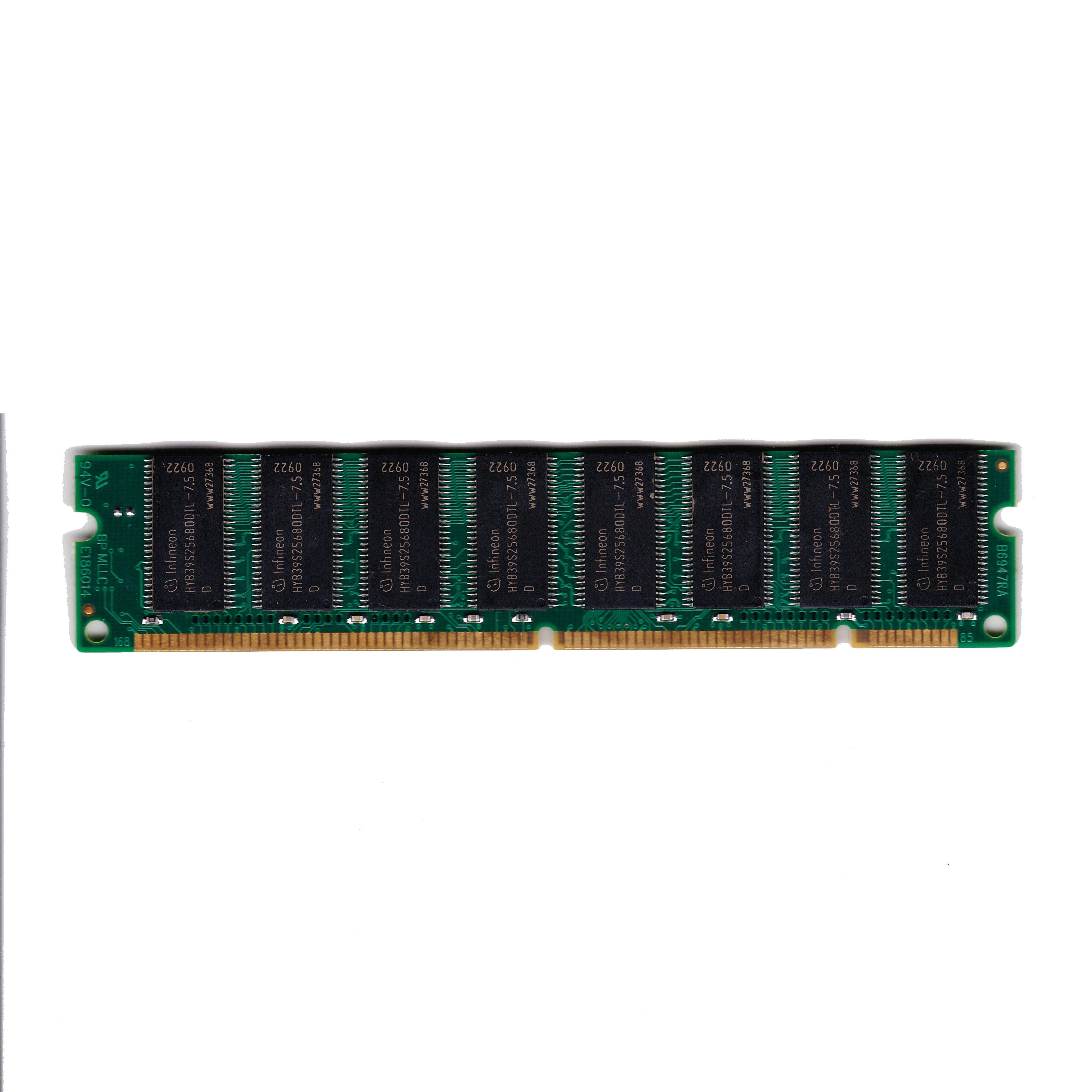 Preowned Infineon SD 512MB PC 133 RAM 168PIN SD DIMM DESKTOP - Untested