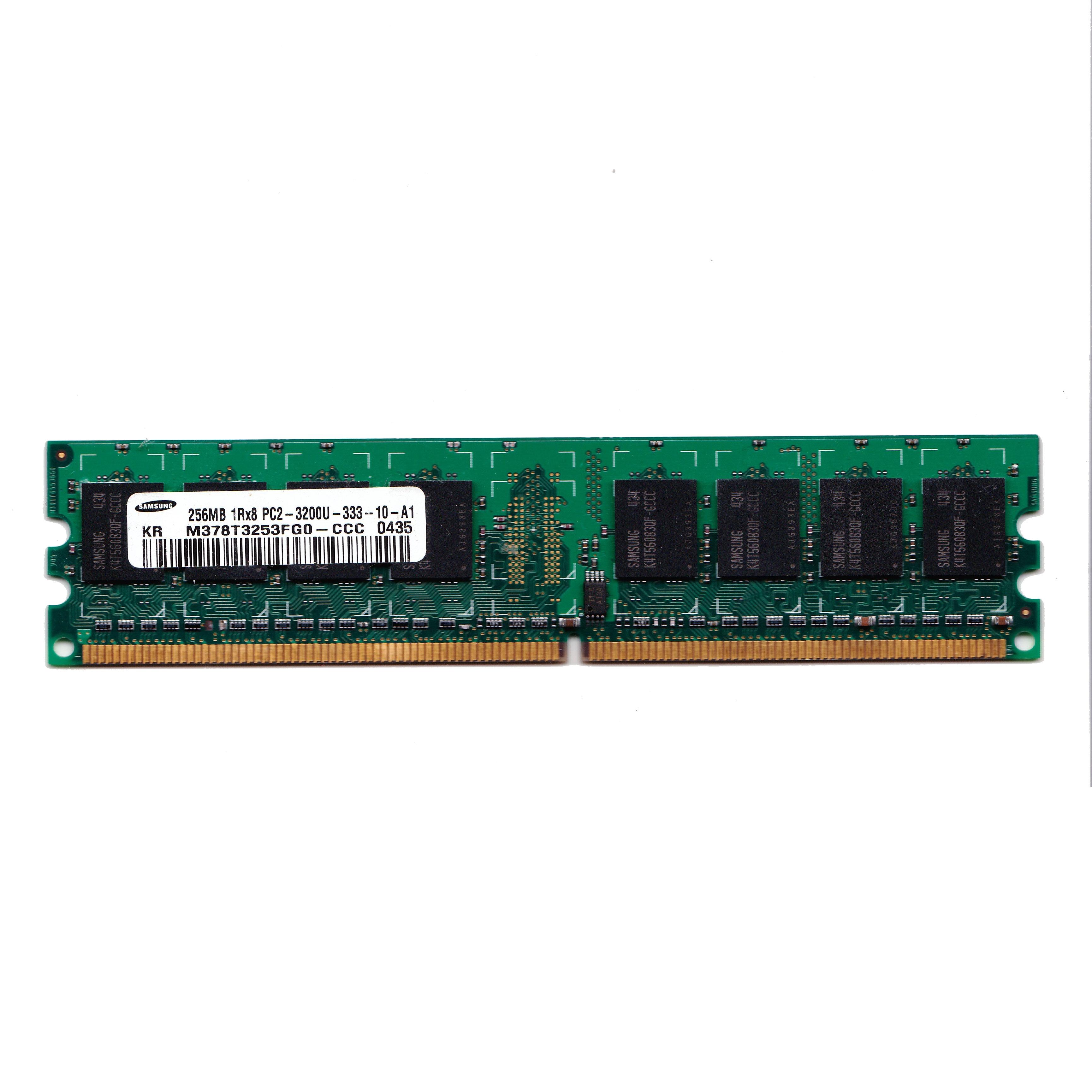 Preowned SAMSUNG 256MB DDR RAM 3200U 333MHz 1Ex8 P2 Untested x1