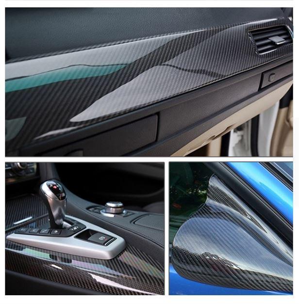 10x152cm 5D High Glossy Carbon Fiber Vinyl Film Car Styling Wrap Motorcycle Car Styling Accessories