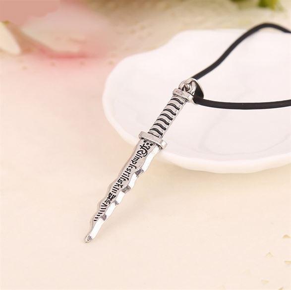 Once Upon A Time Rumplestiltskin Rumple the Dark One Dagger Pendant Necklace Movie Jewelry
