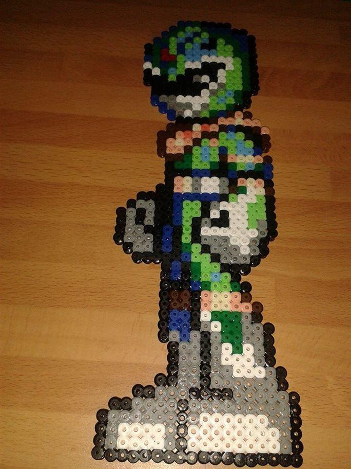 Green ranger ready made hama bead