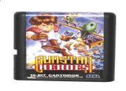 Gunstar Heroes 16 Bit MD Game Cart For Sega Mega Drive/Genesis
