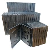 COVER IT Box: 4 DVD 19mm Black - Pack of 40