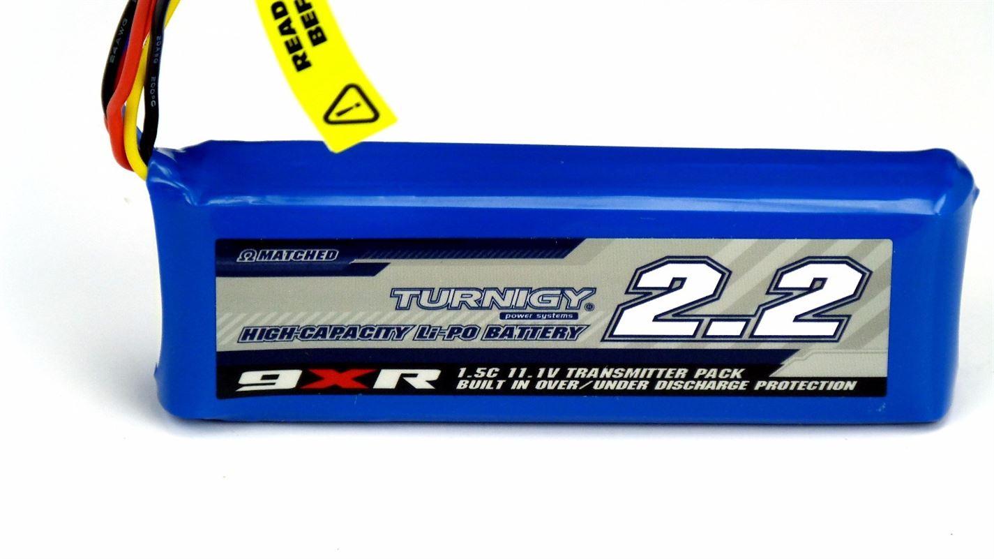 Turnigy 9XR Safety Protected 2200mAh 3s 1.5C Transmitter Battery Pack - UK Seller NP
