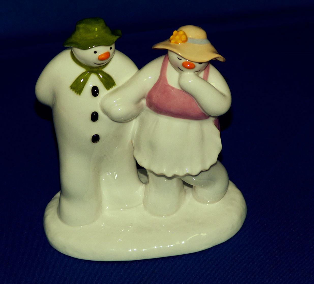 The snowman core the bashful blush figurine