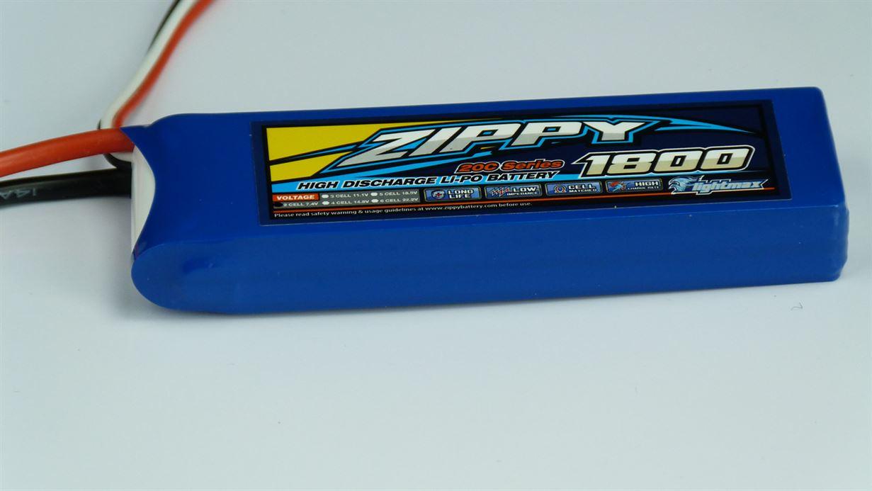 Zippy Flightmax 1800mAh 2S 20C Lipo Battery Pack - UK Seller NP