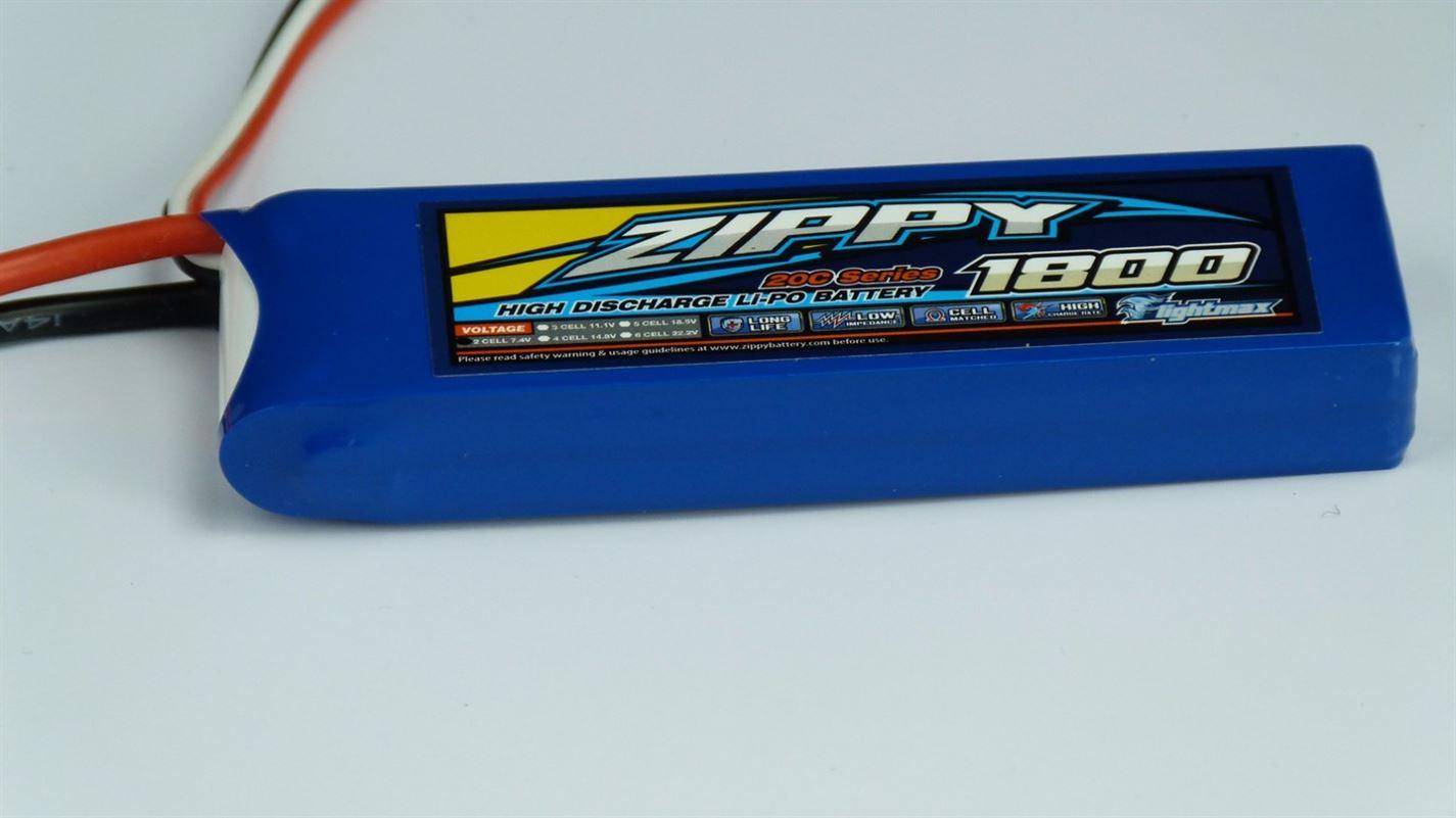 Zippy Flightmax 1800mAh 3S 20C Lipo Battery Pack - UK Seller