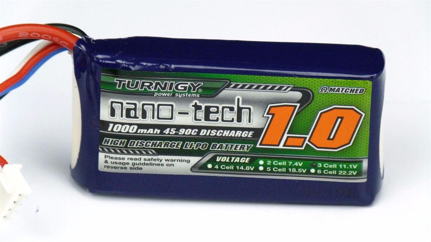 Turnigy Nano-Tech 1000mAh 3S 45-90C Lipo Battery Pack - UK Seller NP